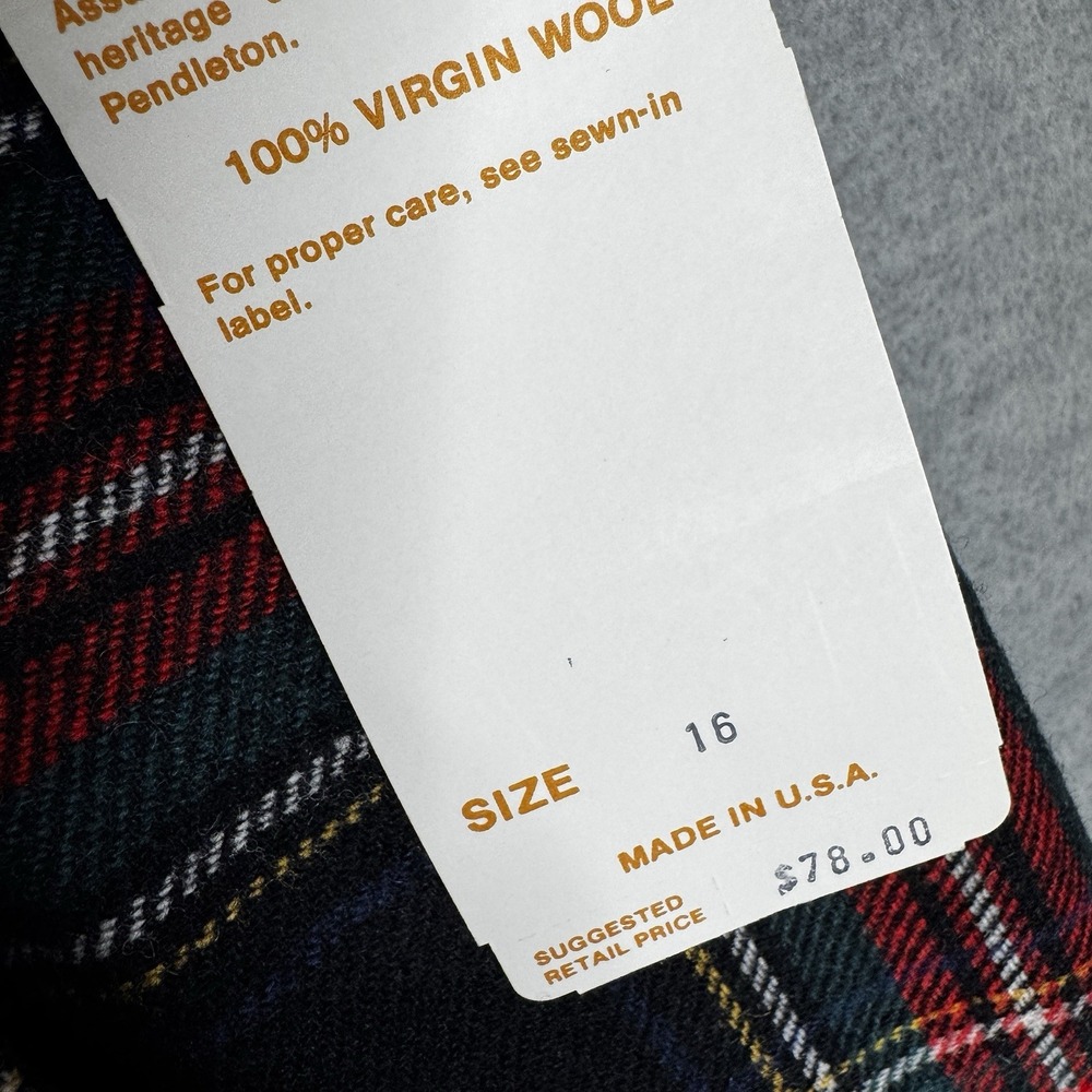 Classic Red & Black Plaid A-Line Skirt - Picture 6 of 10